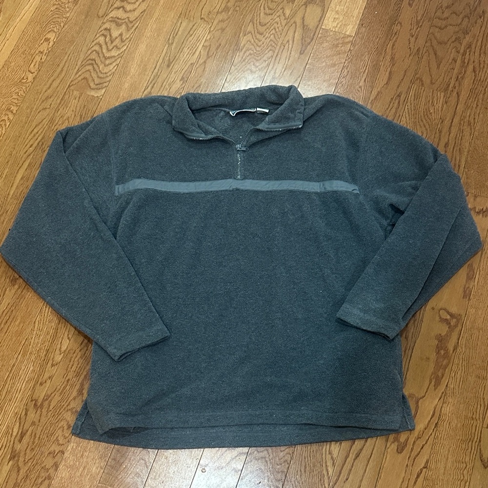 Men's Gray Quarter-Zip Sweater